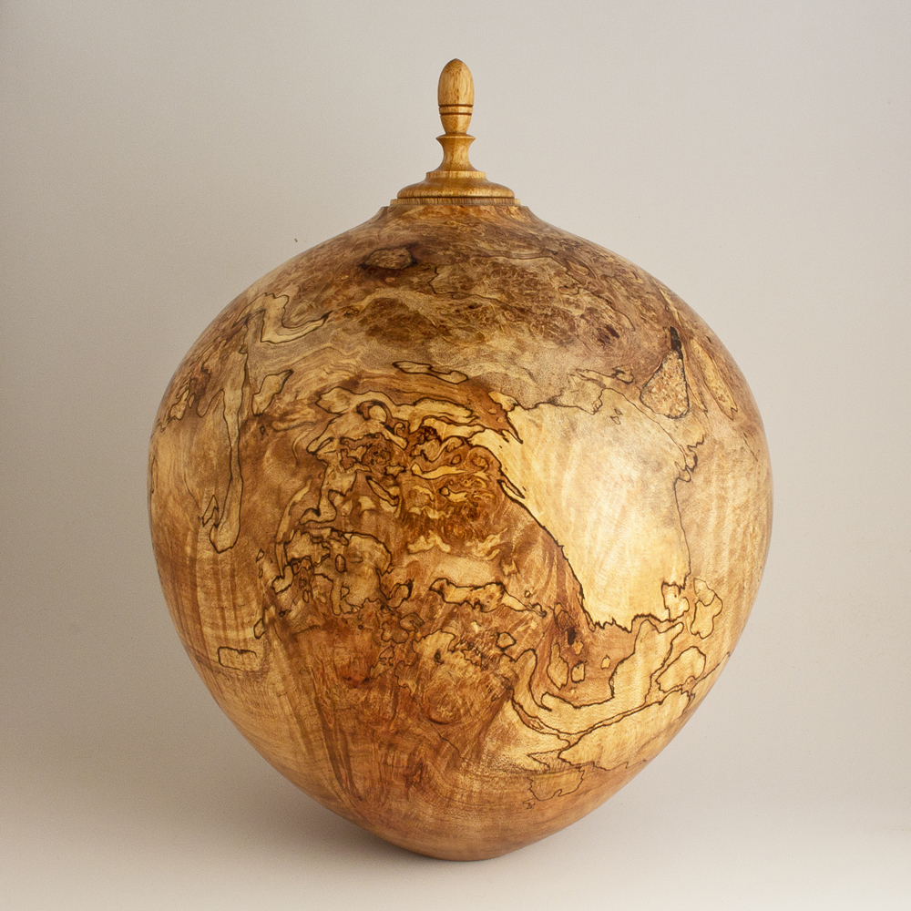 Spalted Red Maple Burl Companion Urn