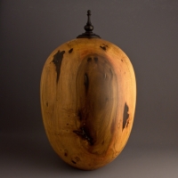 Large Spalted Drane Magnolia Cremation Urn, 210 ci - $1180.00