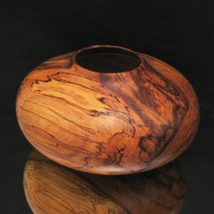 Early Wood Sculpture - Large Finished Edge Spalted Beech Hollow