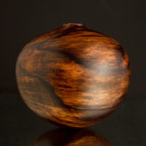 Wood Sculpture for Sale - Spalted Finished Edge Persimmon Hollow from Chatham County, NC. Item #457