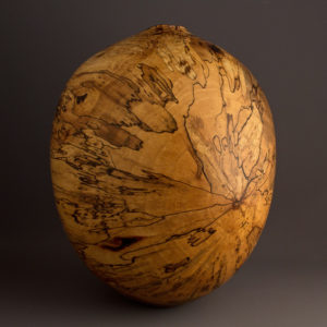 Spalted Pecan Wood Sculpture for Sale