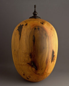 Turned Wooden Urns - Spalted Magnolia Cremation Urn