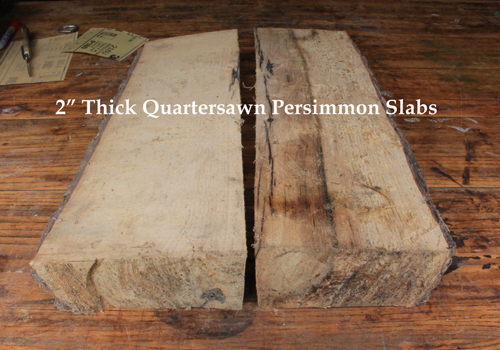 quartersawn persimmon spindle turning blanks