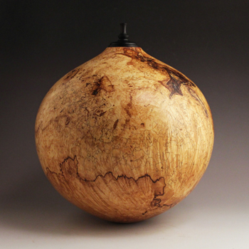 Wooden Cremation Urns - Fine Line Maple Burl Double Urn