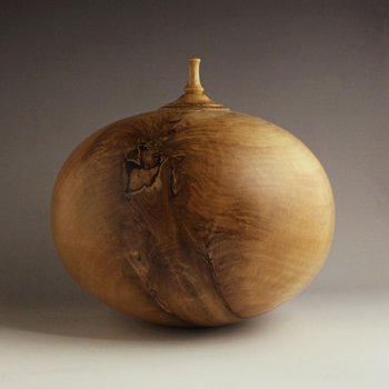 Green Stain Spalted Holly Urn