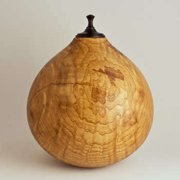 Wooden Cremation Urns - Medium Curly Chinese Chestnut Urn